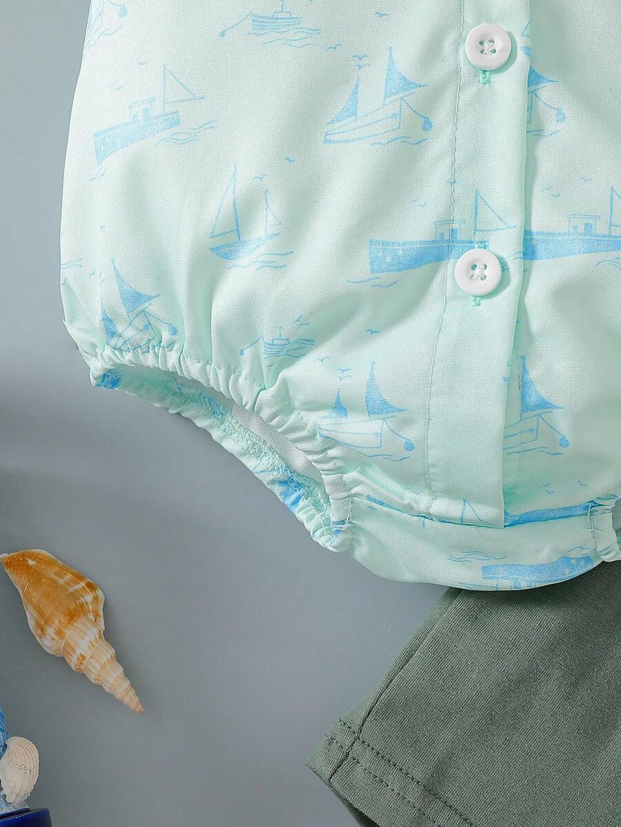 Baby Boy Gentleman Style Bow Tie Suspender Jumpsuit Outfit
