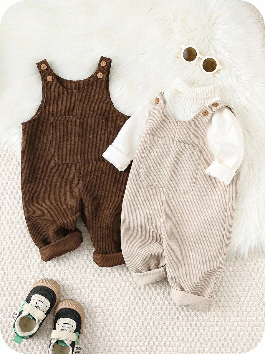 Unisex Baby Cute Denim Bib Pants Casual Overall Outfit for Spring Summer Autumn Wear