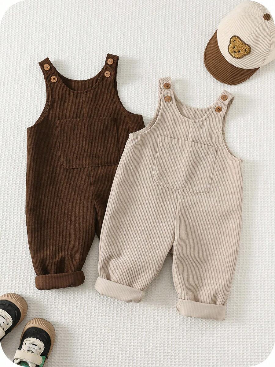 Unisex Baby Cute Denim Bib Pants Casual Overall Outfit for Spring Summer Autumn Wear