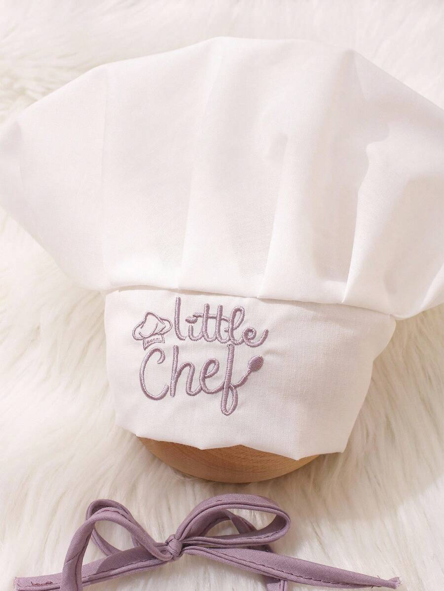 Baby Boy Chef Hat and Apron Photography Outfit Set for Newborn Photoshoots