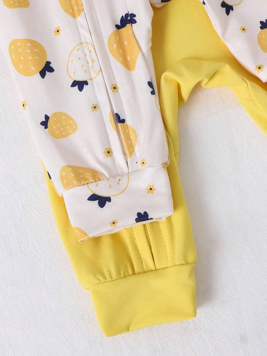 Floral Knitted Short Sleeve Jumpsuit Set for Cute Summer Daily Wear