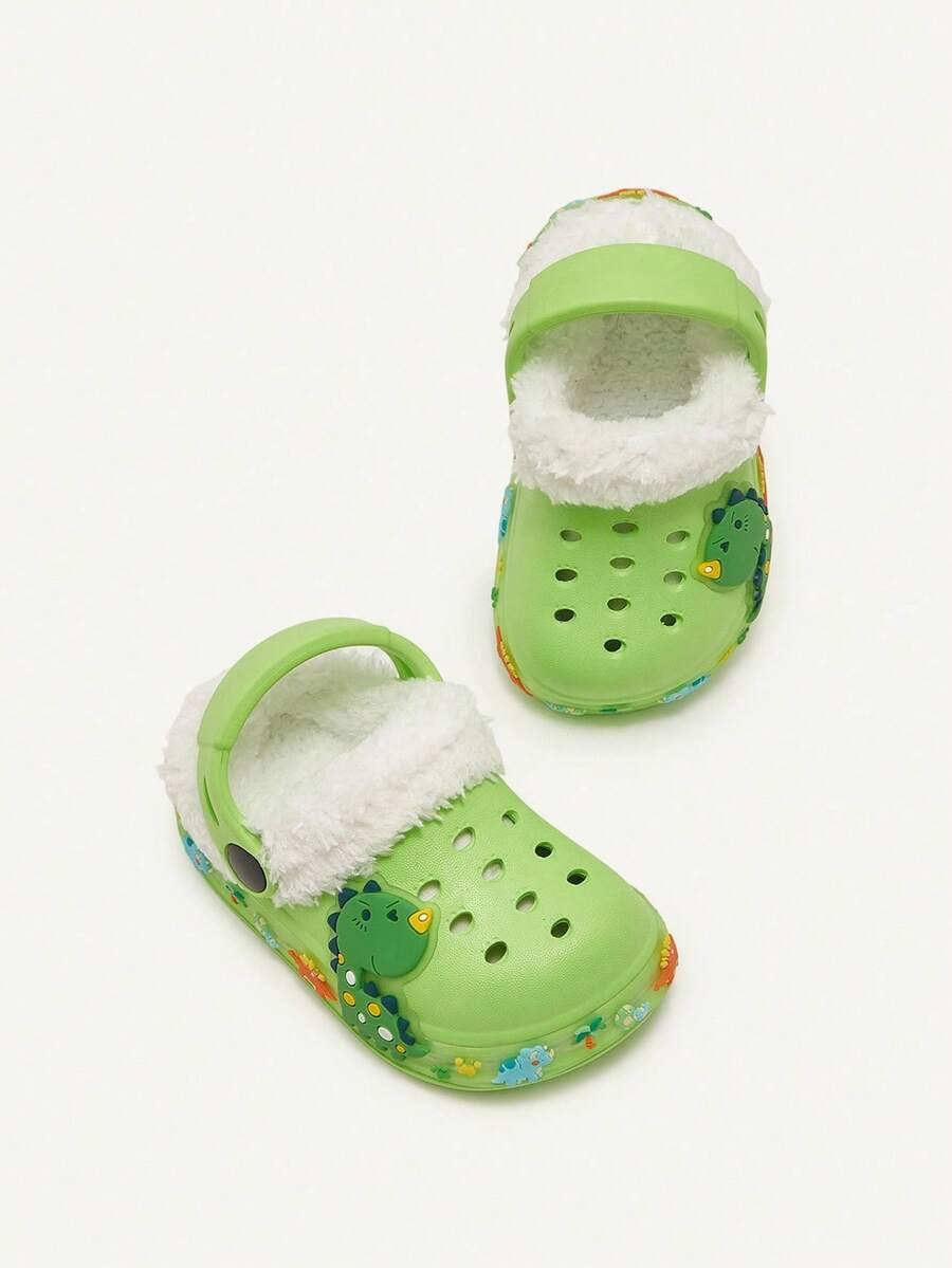 Unisex Green Dinosaur Sandals – Lightweight & Breathable, Cozy Pixies Summer Fashion Cartoon Shoes for Kids