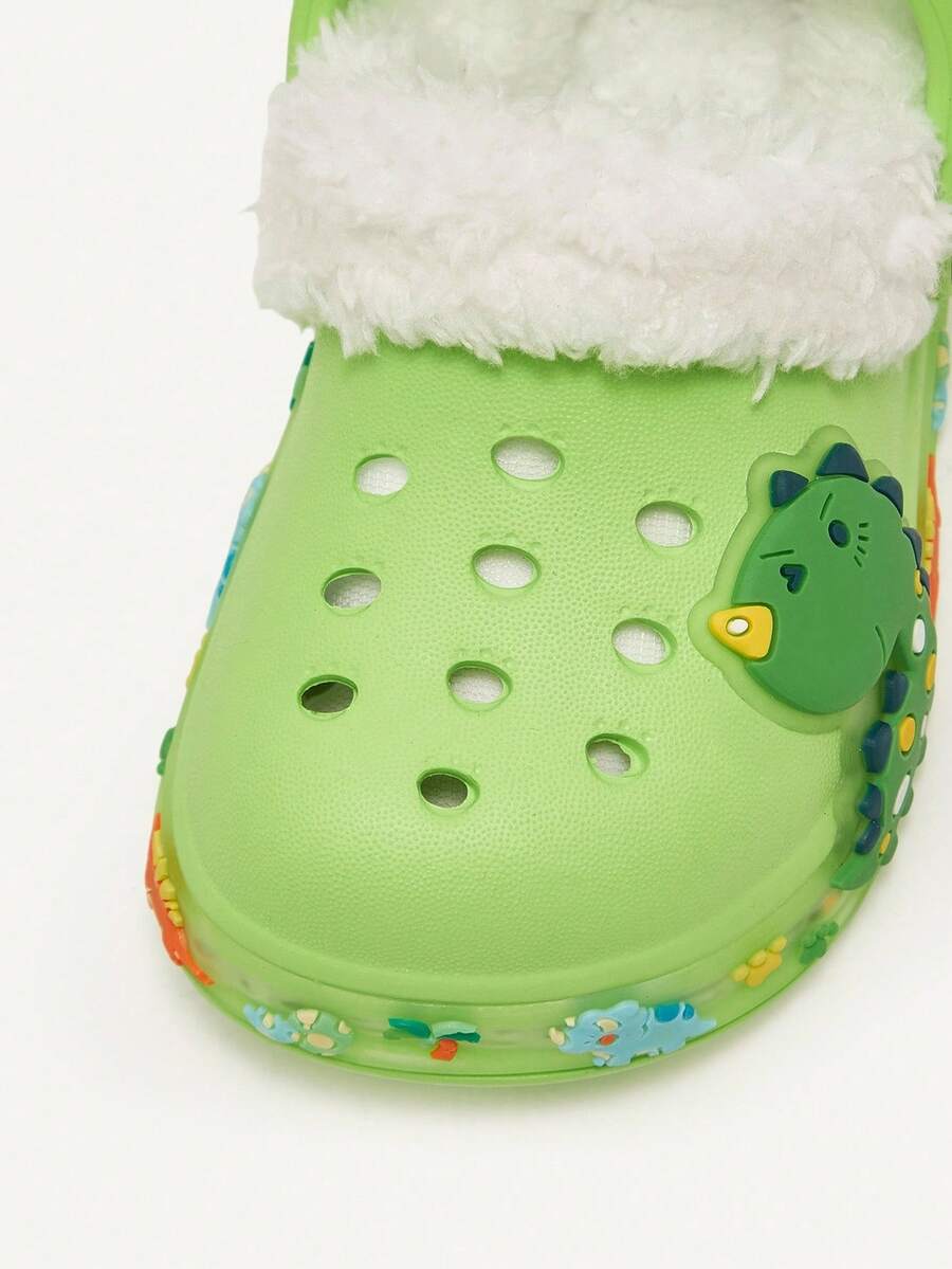 Unisex Green Dinosaur Sandals – Lightweight & Breathable, Cozy Pixies Summer Fashion Cartoon Shoes for Kids