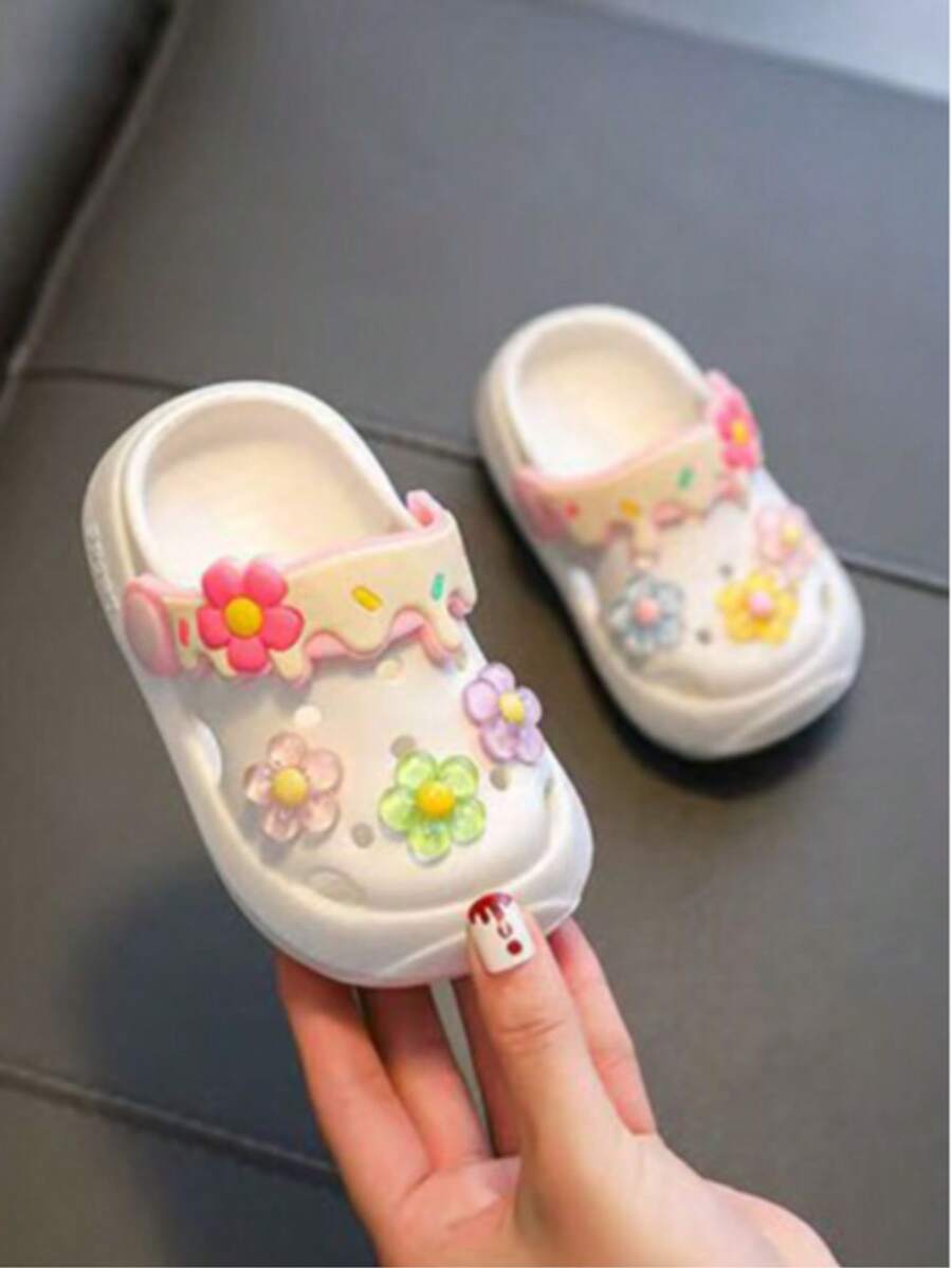Cute Flower Design Baby Sandals - Soft Non-Slip Summer Shoes for Toddlers