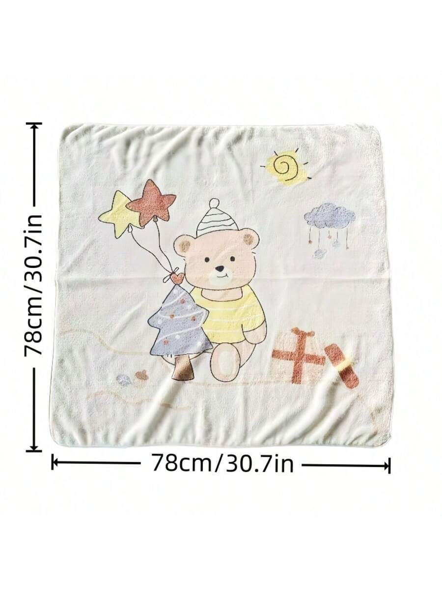 Baby Coral Fleece Blanket Soft Absorbent Newborn Swaddle Receiving Blanket for Infants 0-12 Months