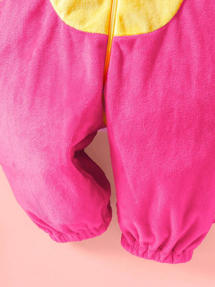 Plush 3D Dinosaur Jumpsuit for Cute Autumn and Winter Daily Wear