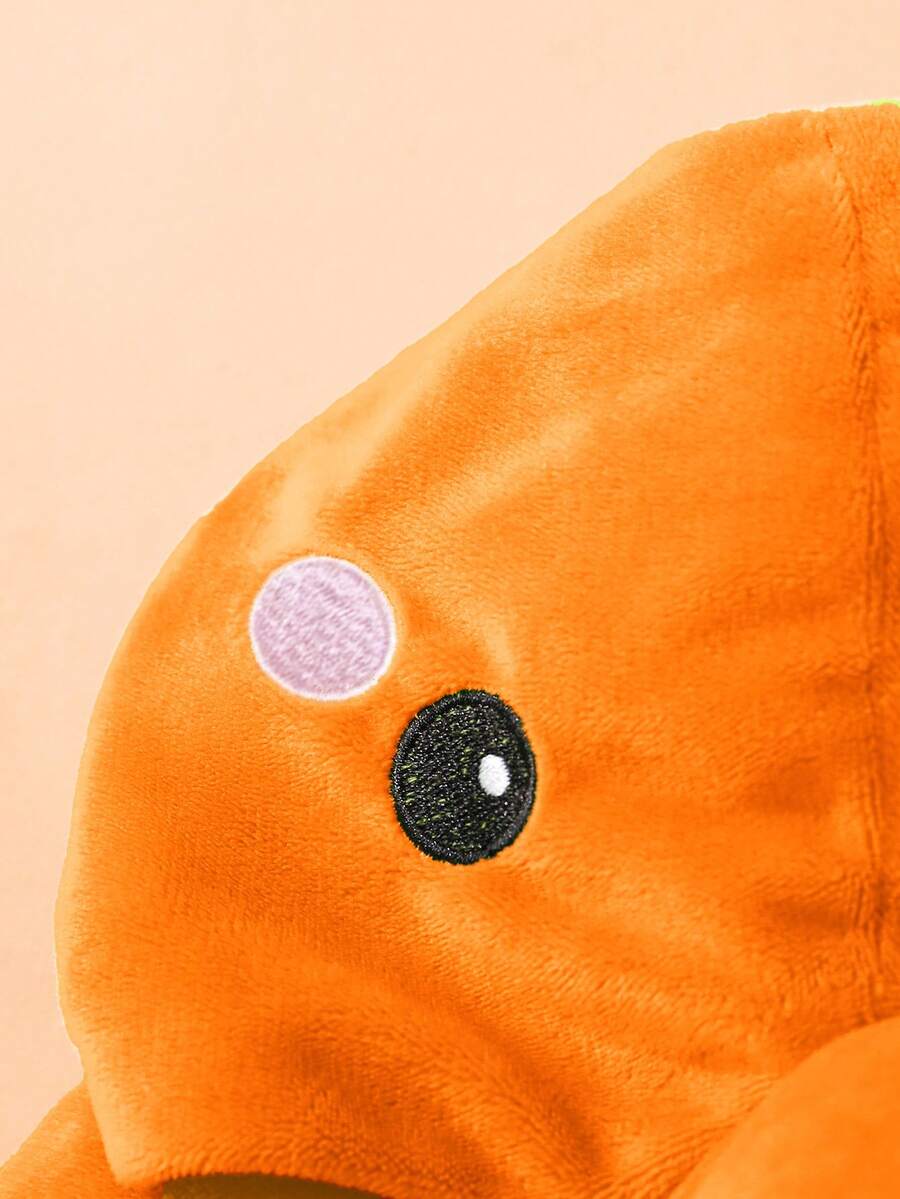 Plush 3D Dinosaur Jumpsuit for Cute Autumn and Winter Daily Wear