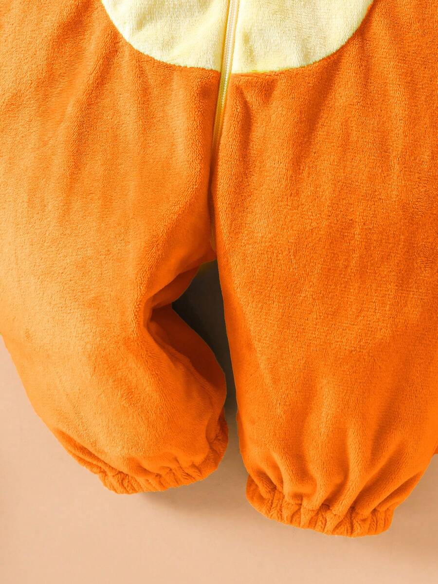 Plush 3D Dinosaur Jumpsuit for Cute Autumn and Winter Daily Wear