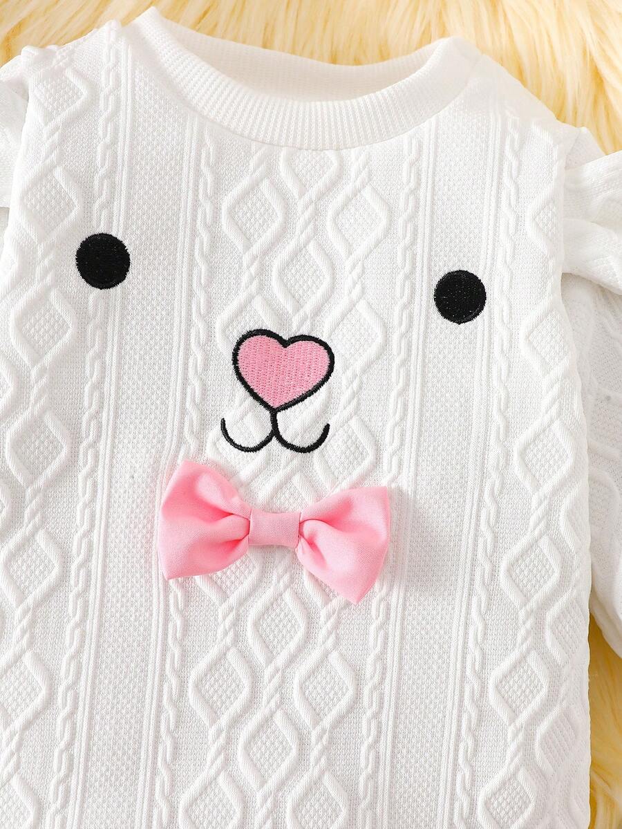 3PCS Baby Bear Outfit Set for Cozy Autumn Daily Wear and Playtime