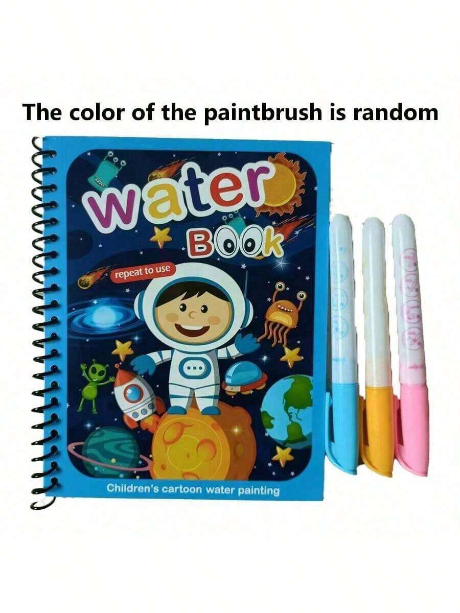 Magic Water Drawing Book Reusable Coloring and Painting Activity Book for Kids