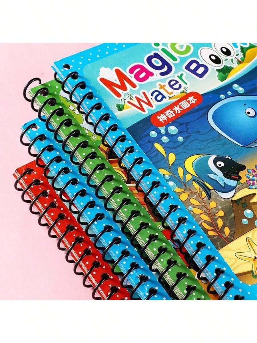 Magic Water Drawing Book Reusable Coloring and Painting Activity Book for Kids