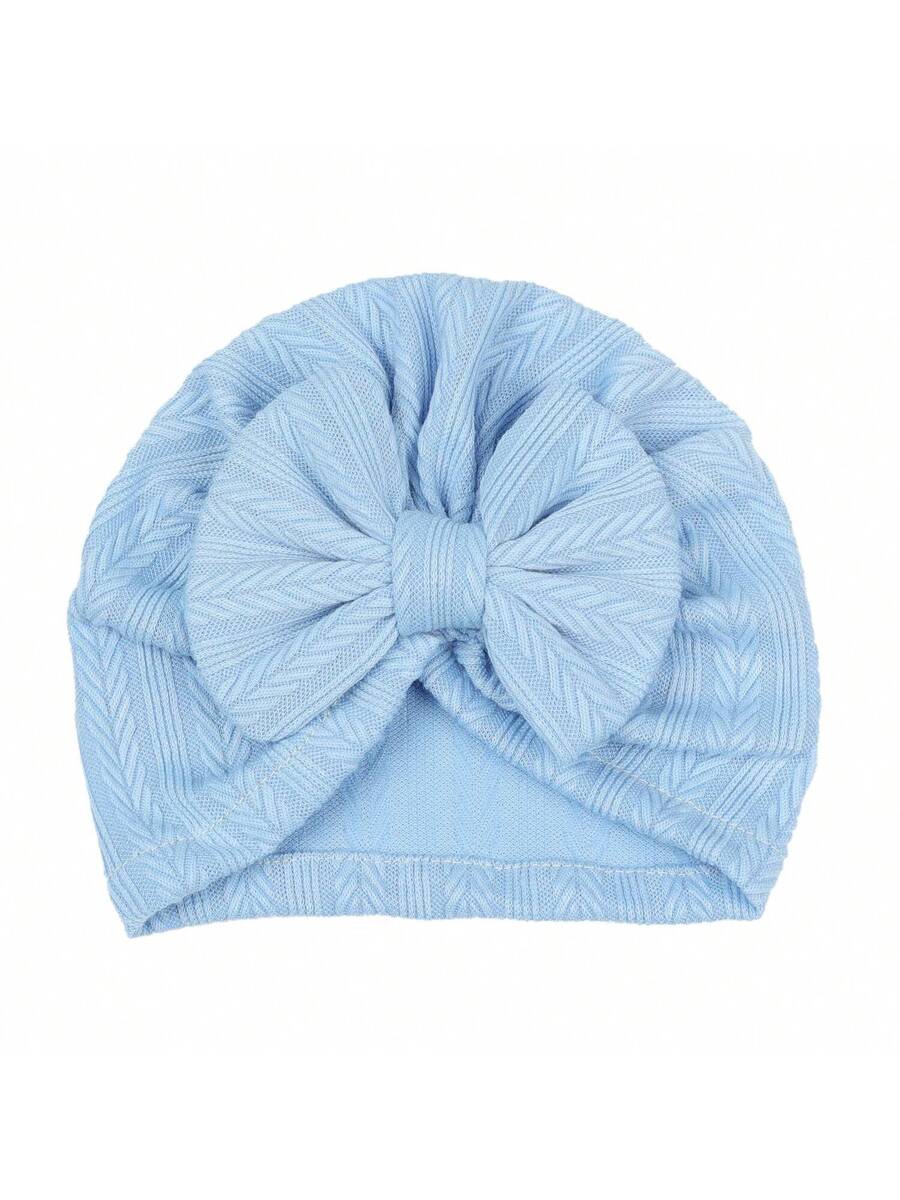 12Pack Big Bow Cotton and Linen Baby Hat Set for Cute Daily Wear