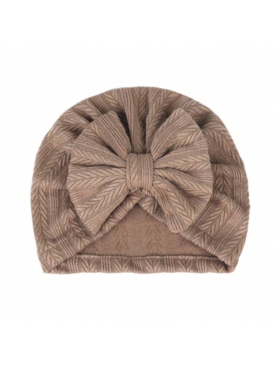 12Pack Big Bow Cotton and Linen Baby Hat Set for Cute Daily Wear