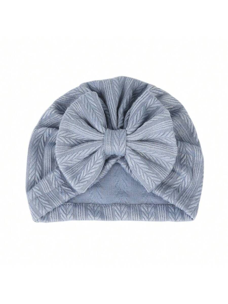 12Pack Big Bow Cotton and Linen Baby Hat Set for Cute Daily Wear