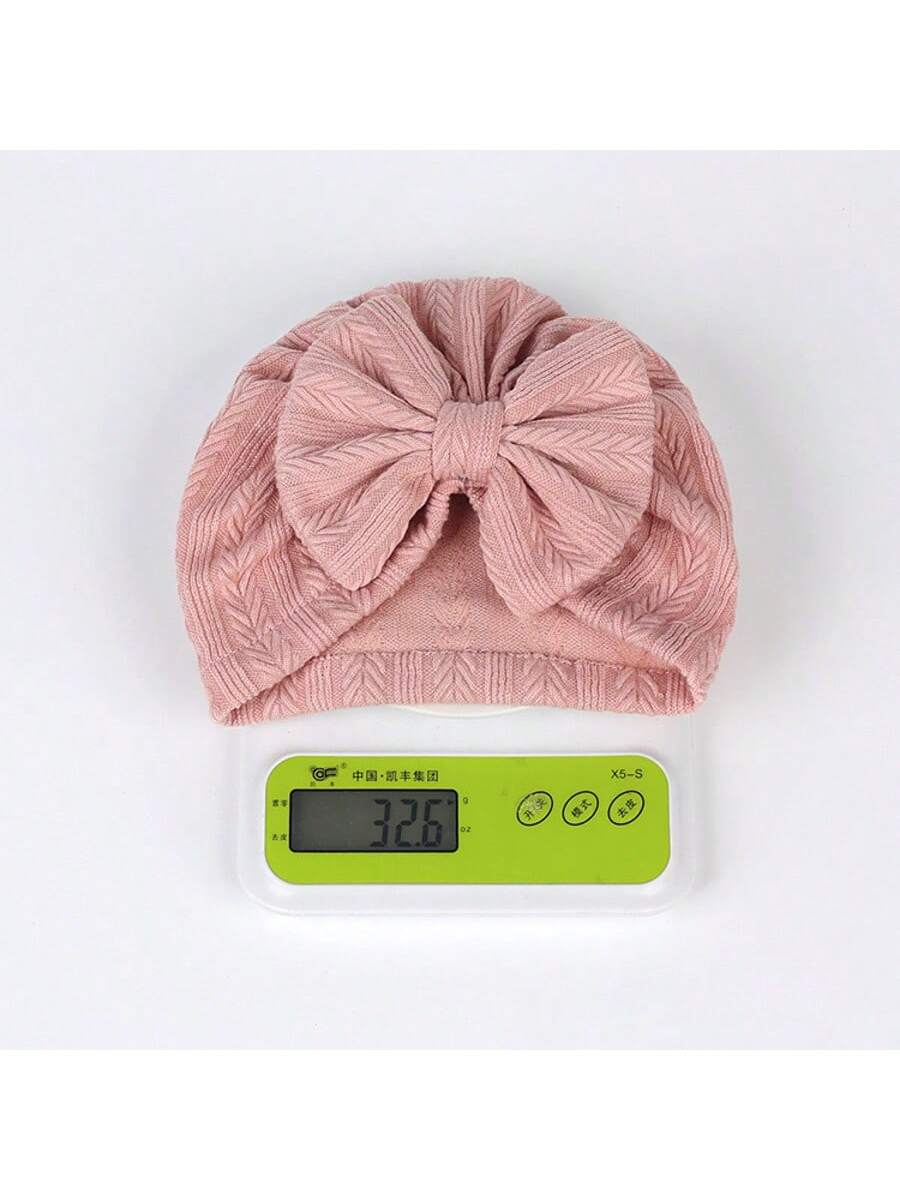 12Pack Big Bow Cotton and Linen Baby Hat Set for Cute Daily Wear