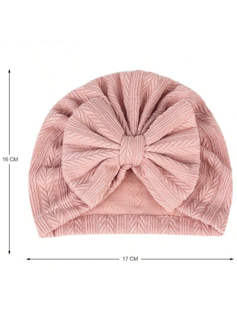 12Pack Big Bow Cotton and Linen Baby Hat Set for Cute Daily Wear
