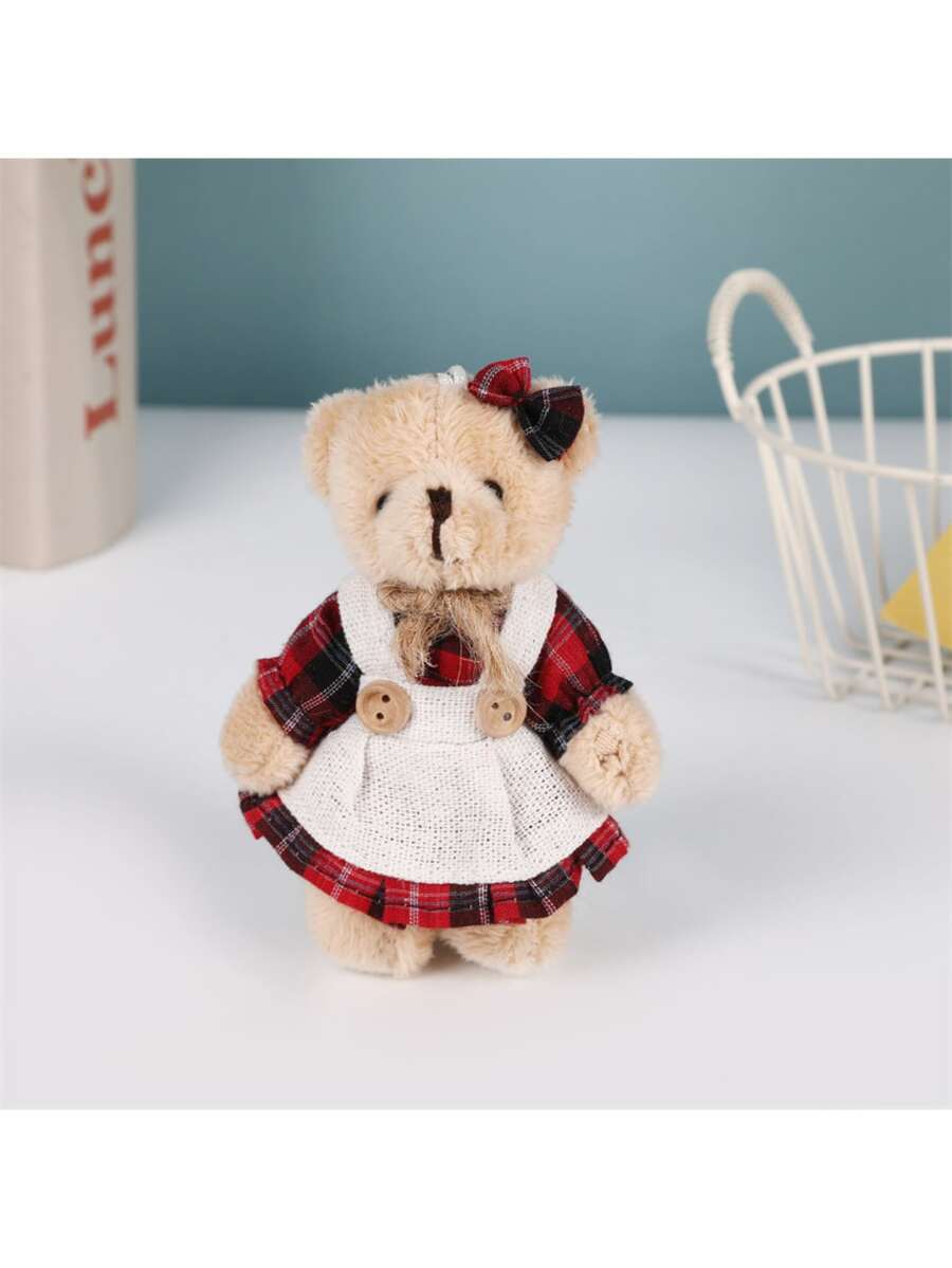 Teddy Bear Plush Pendant Soft Stuffed Animal Couple Style Decoration Gift
