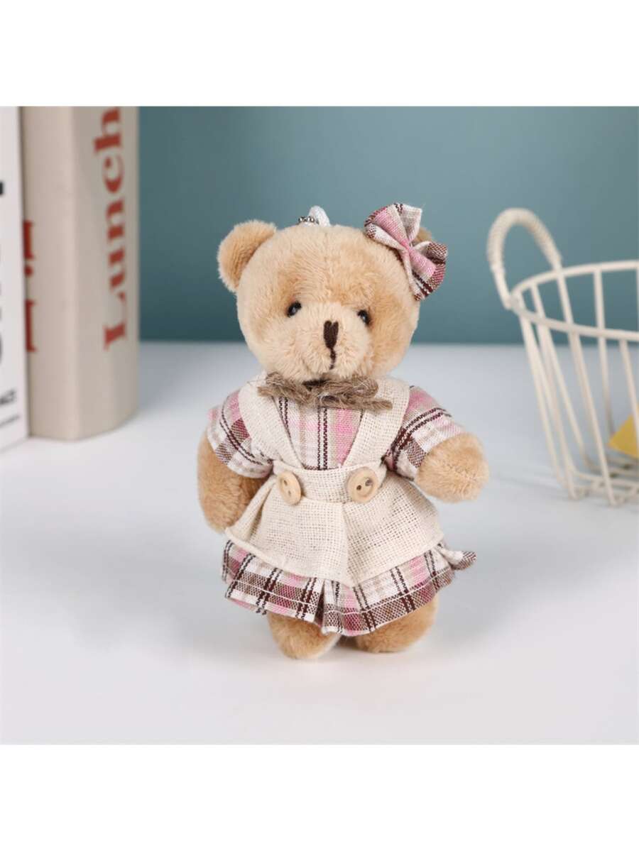 Teddy Bear Plush Pendant Soft Stuffed Animal Couple Style Decoration Gift