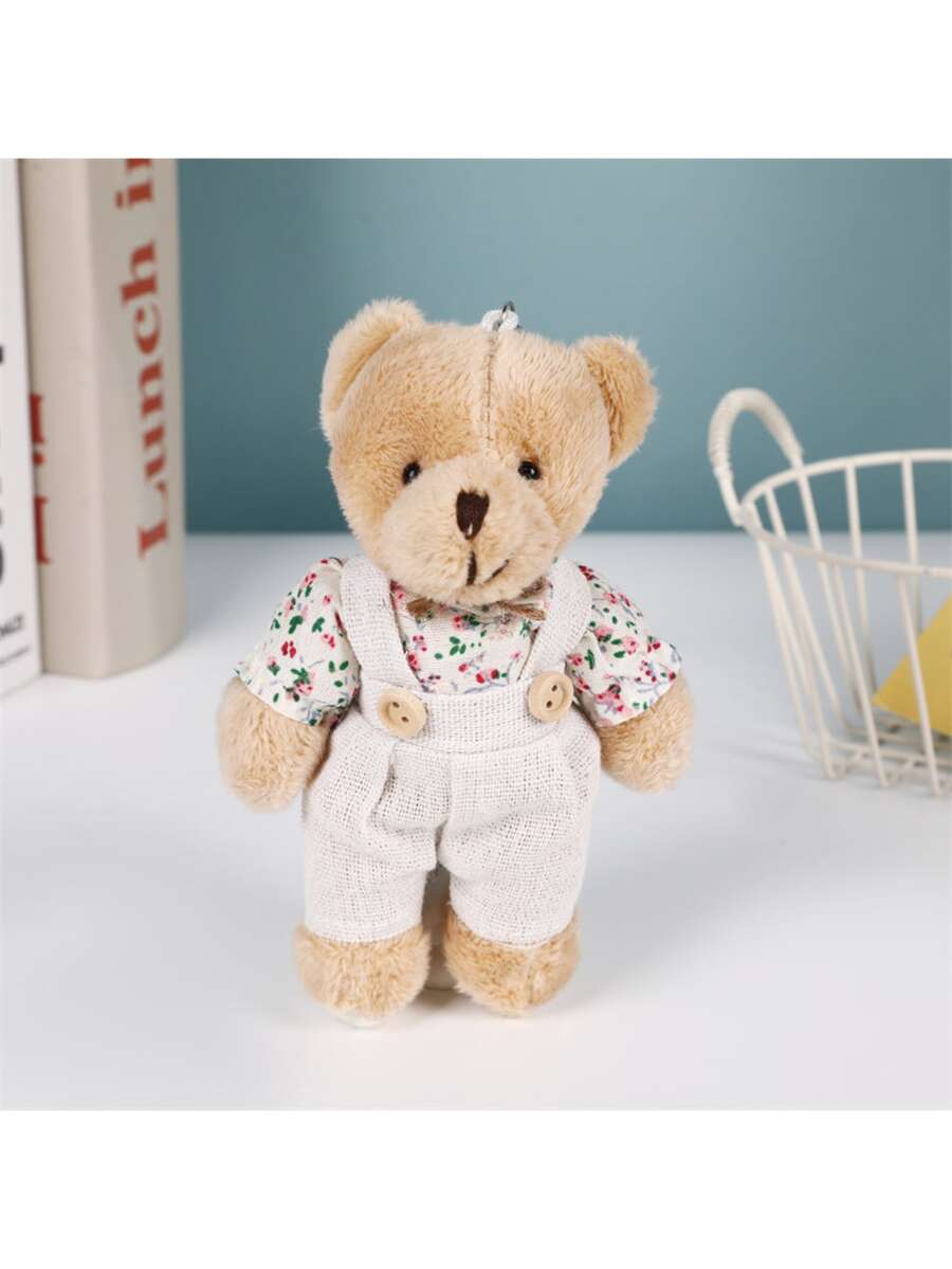 Teddy Bear Plush Pendant Soft Stuffed Animal Couple Style Decoration Gift
