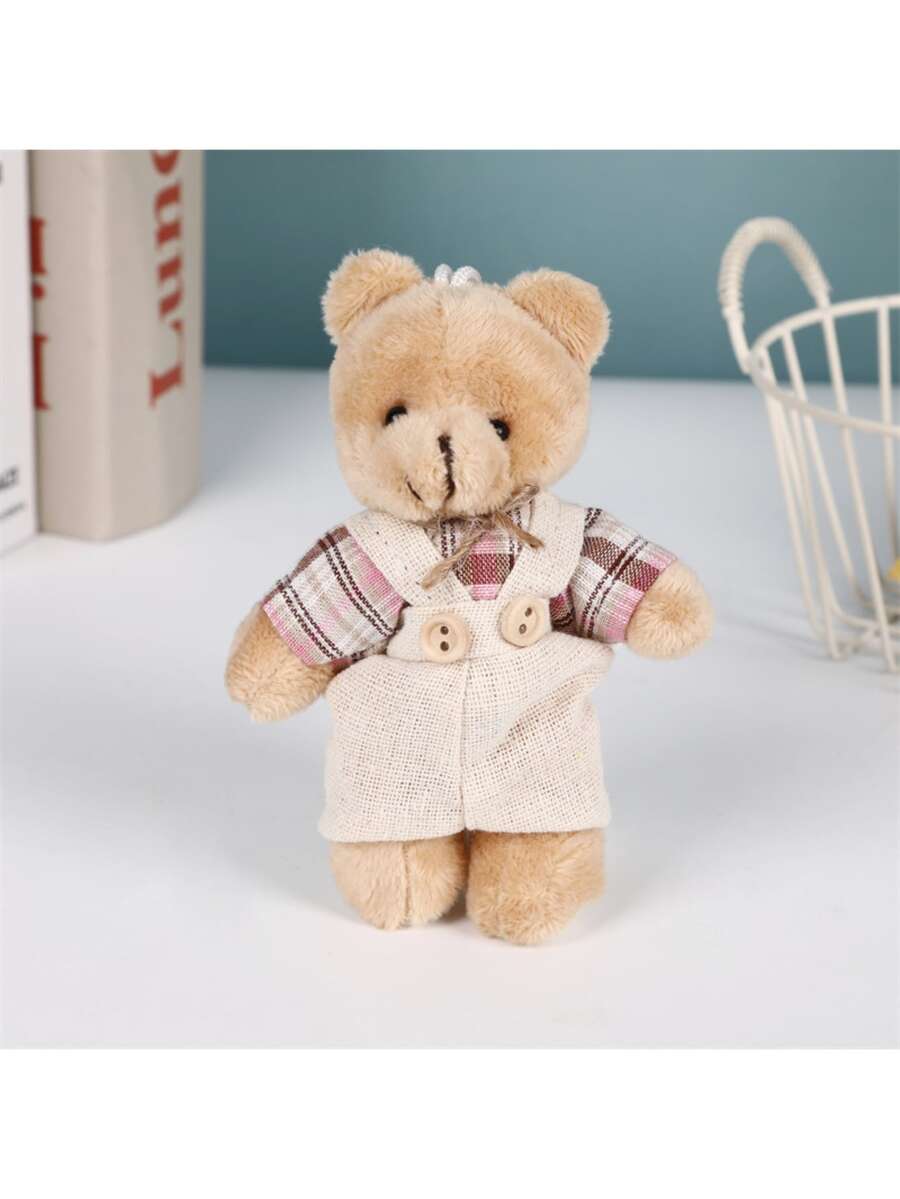 Teddy Bear Plush Pendant Soft Stuffed Animal Couple Style Decoration Gift