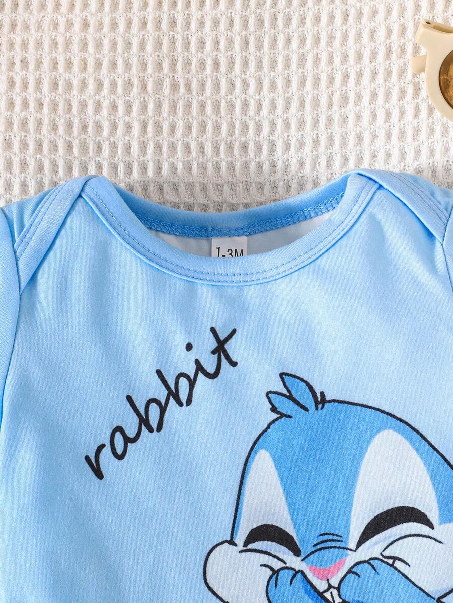 Infant Cute Duckling Graphic Short Sleeve Outfits Summer New Arrival Bodysuit