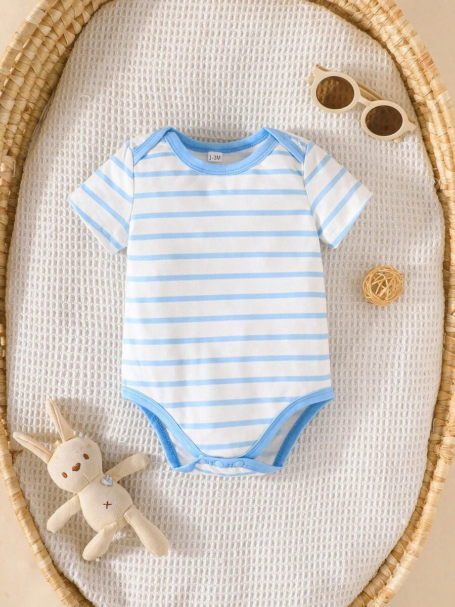 Infant Cute Duckling Graphic Short Sleeve Outfits Summer New Arrival Bodysuit