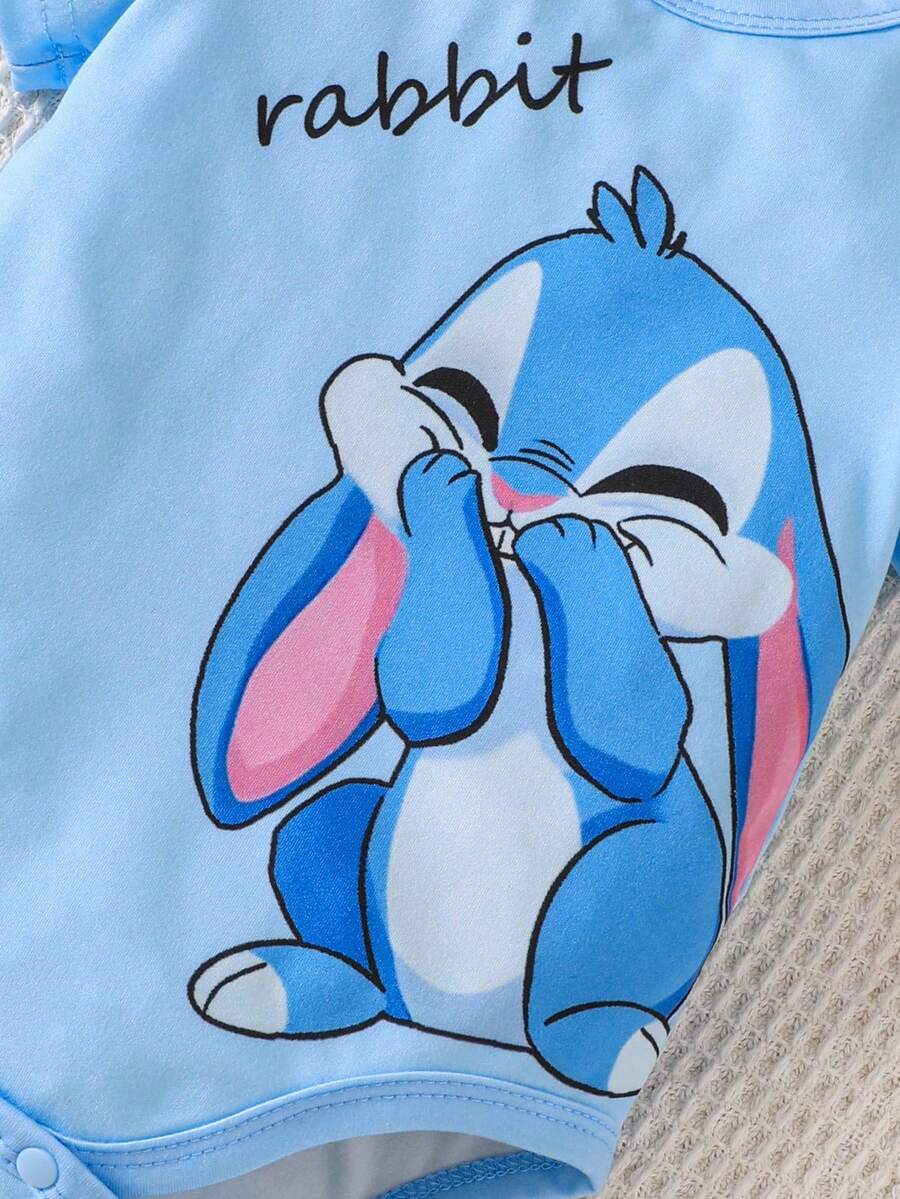 Infant Cute Duckling Graphic Short Sleeve Outfits Summer New Arrival Bodysuit