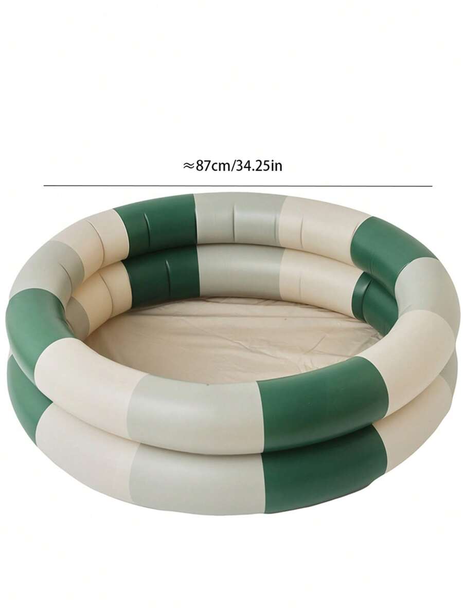 Portable Inflatable Baby Pool Soft Ring Bath Tub for Indoor Outdoor Water Play and Bathing