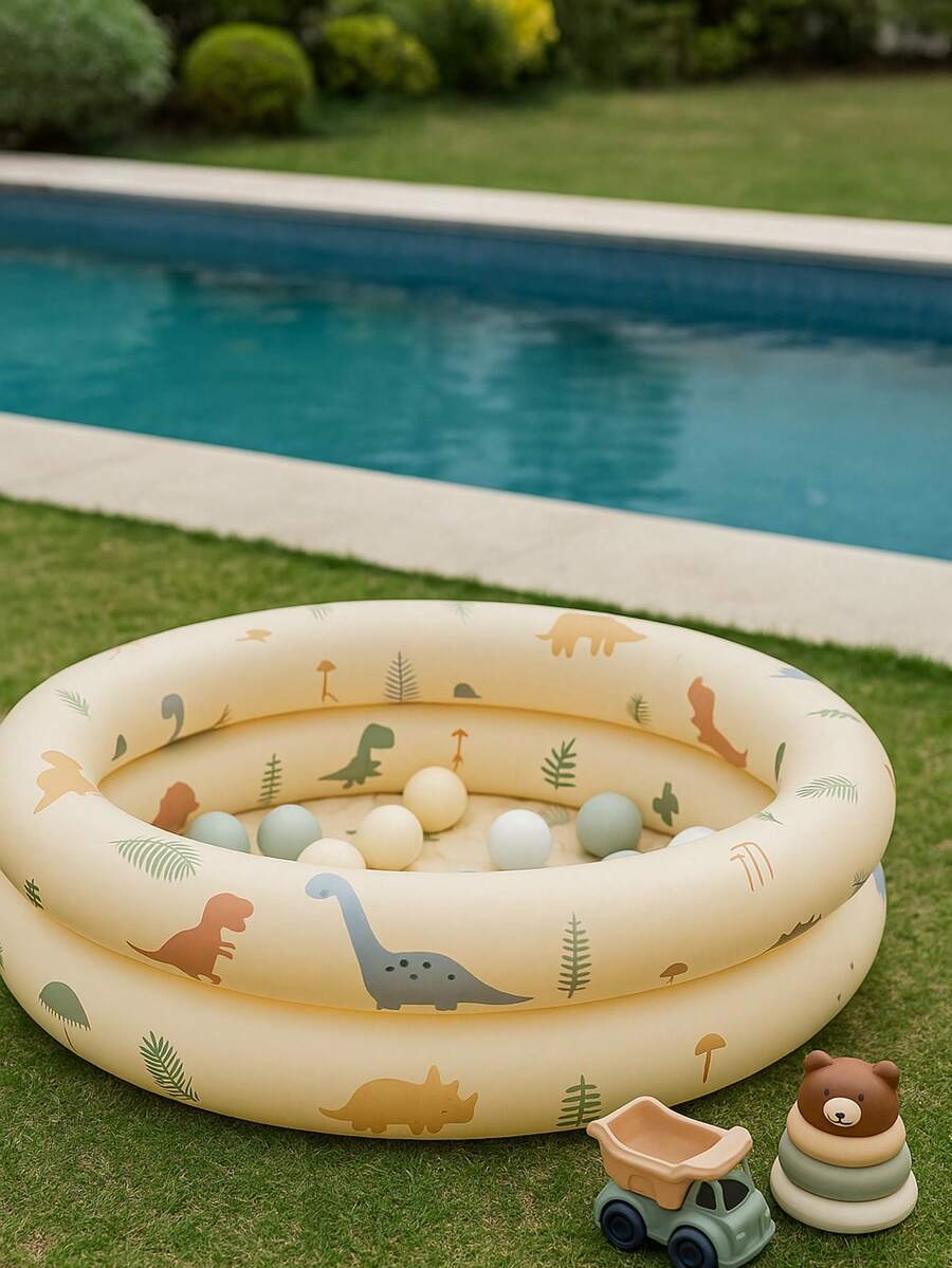 Portable Inflatable Baby Pool Soft Ring Bath Tub for Indoor Outdoor Water Play and Bathing
