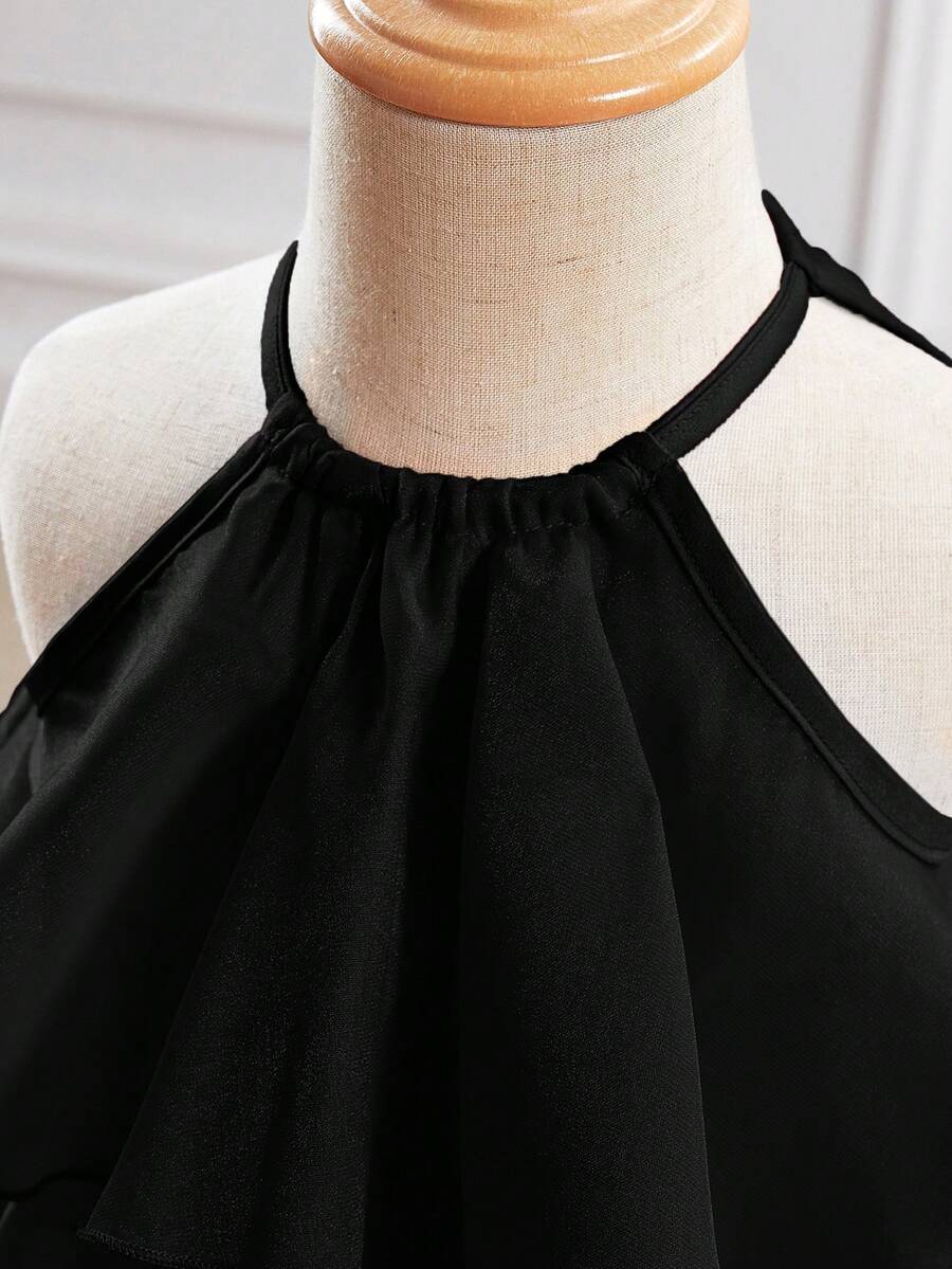 Toddler Girls Sleeveless Floral Sundress With Ruffle Detail Cute Party Wear