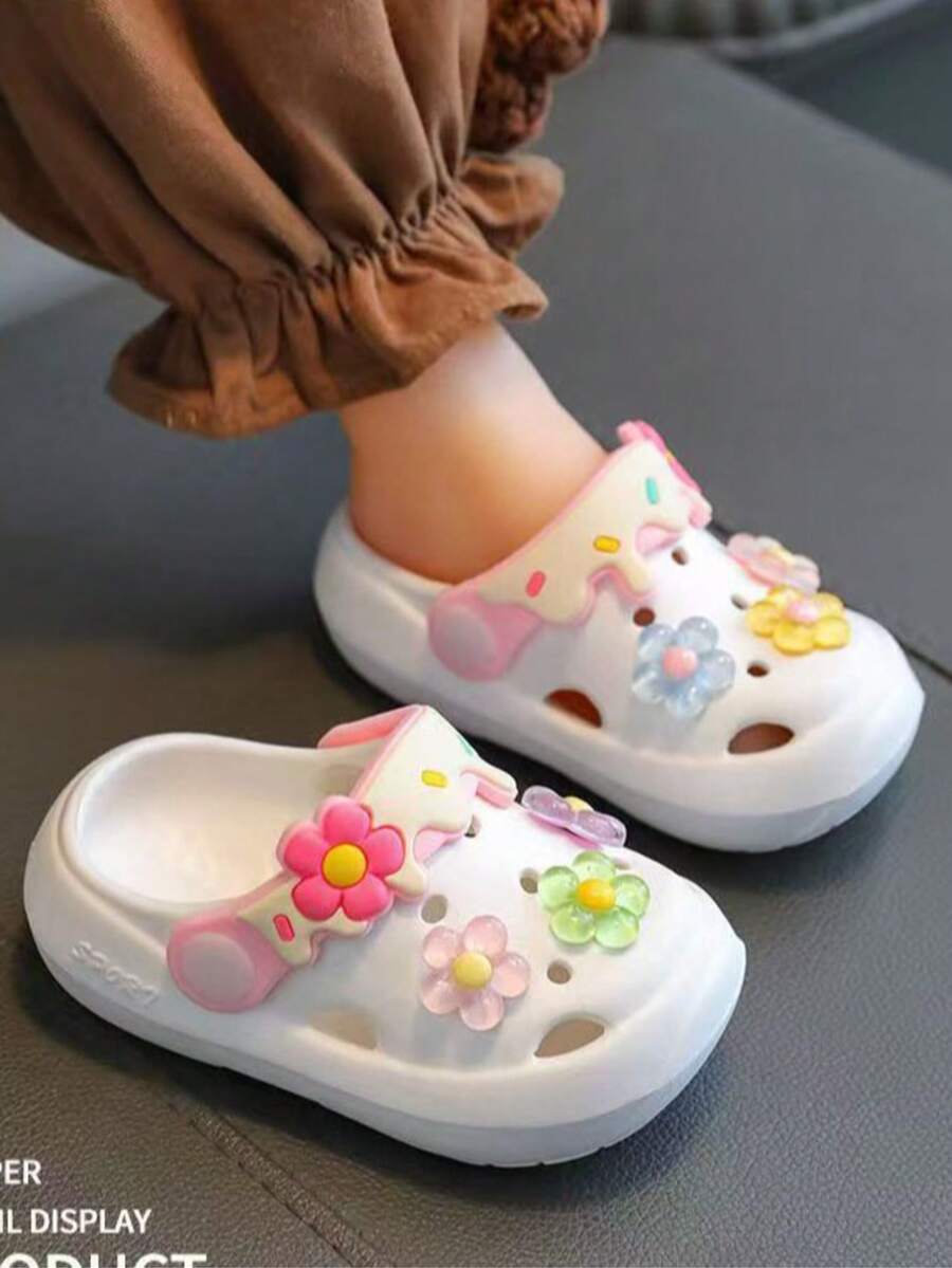 Cute Flower Design Baby Sandals - Soft Non-Slip Summer Shoes for Toddlers