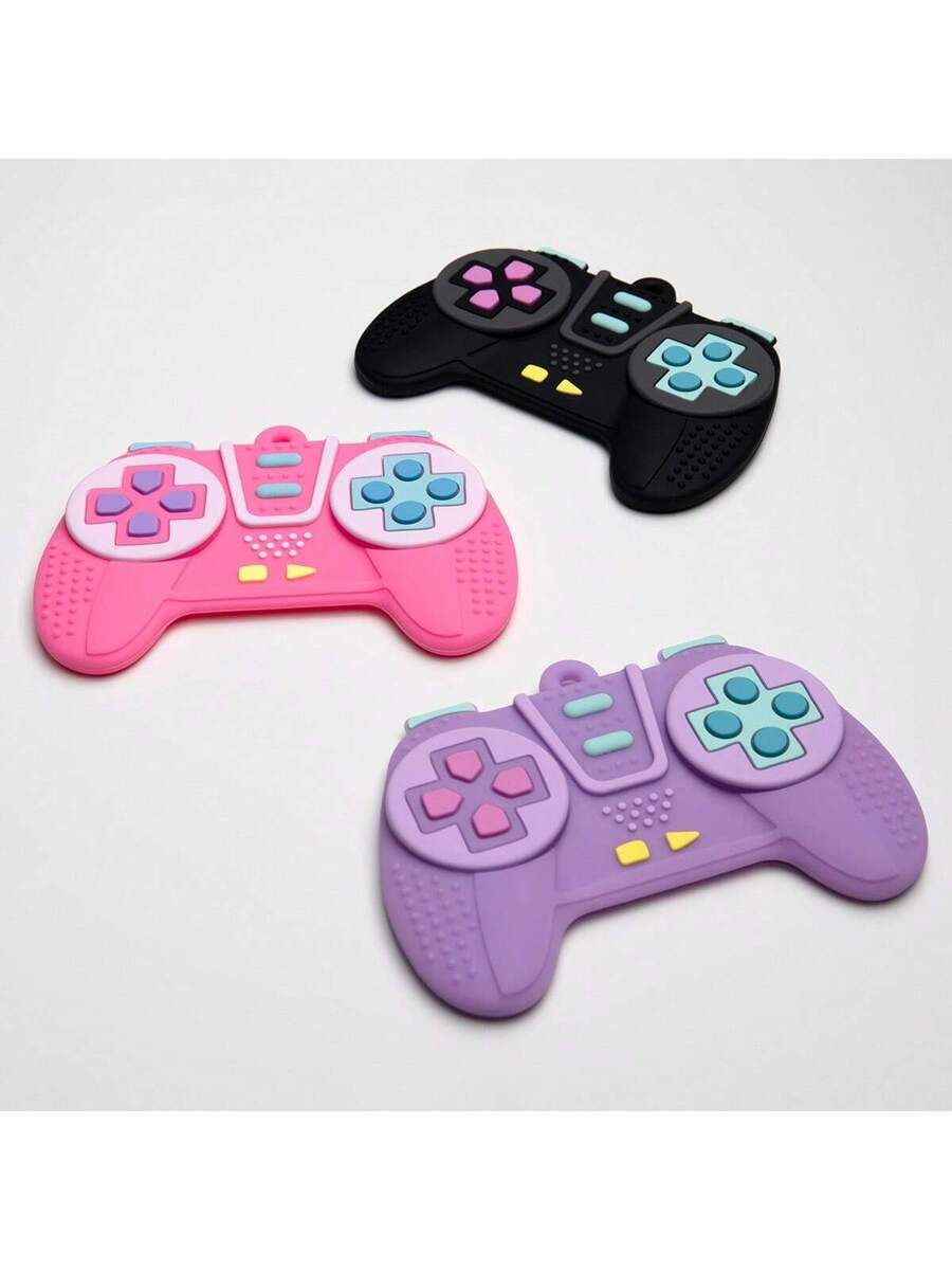 2pcs Baby Silicone Game Controller Teething Toys Sensory Chew Toy Set for 6-12 Months