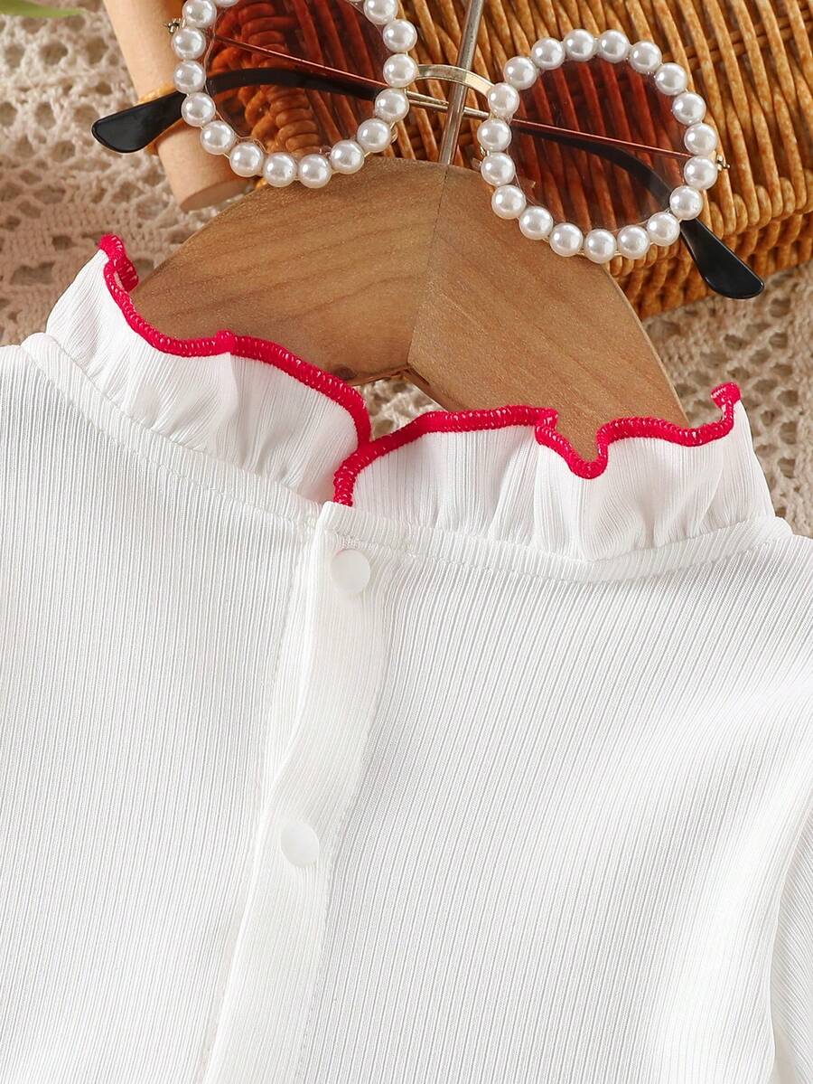 Baby Heart Pattern Dress and Headband Set for Cute All Season Daily Wear