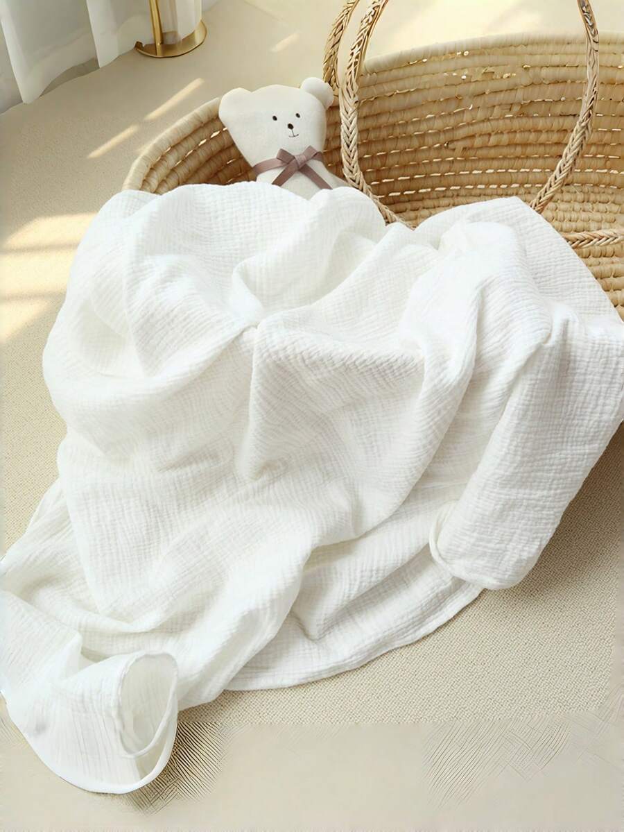Baby Muslin Swaddle Blanket Lightweight Chiffon Newborn Receiving Blanket Windproof Baby Wrap