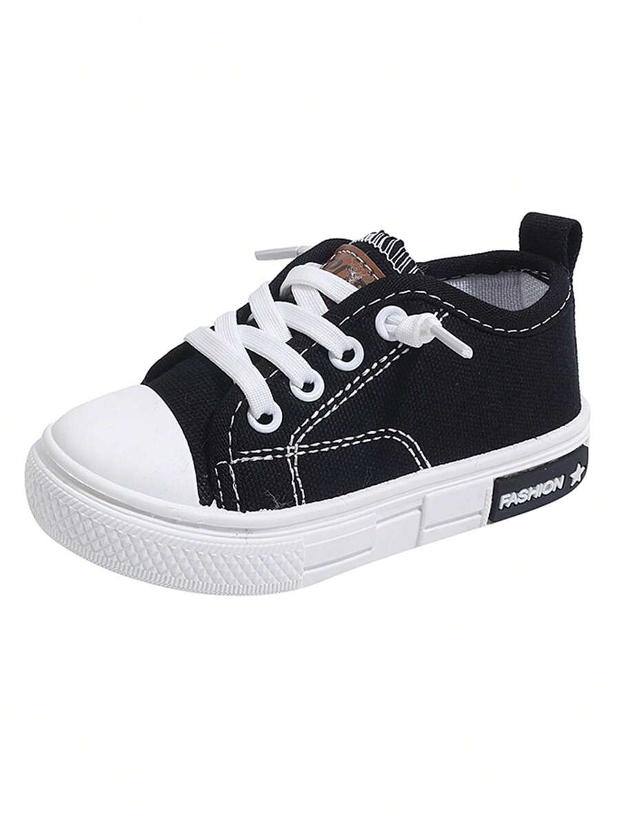 Baby Boy 1 Pair Casual Sneakers - Non-Slip Soft Bottom Canvas Toddler Shoes