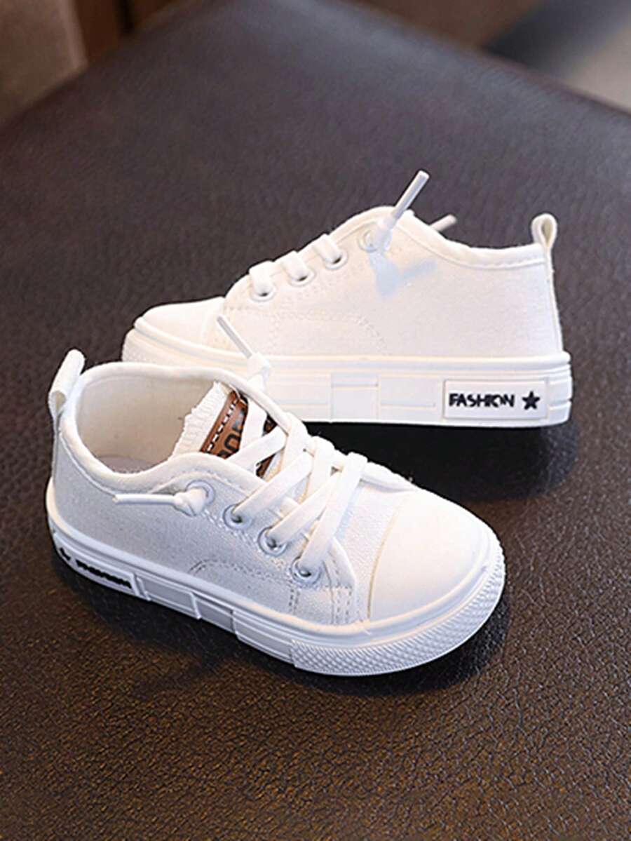 Baby Boy 1 Pair Casual Sneakers - Non-Slip Soft Bottom Canvas Toddler Shoes