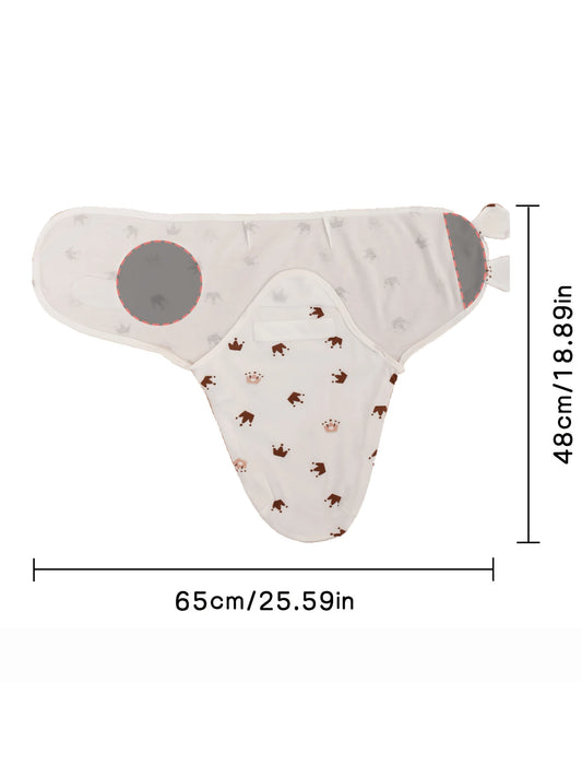 Newborn Swaddle Blanket Wearable Baby Swaddle Wrap Easy Change Receiving Blanket 0-3 Months
