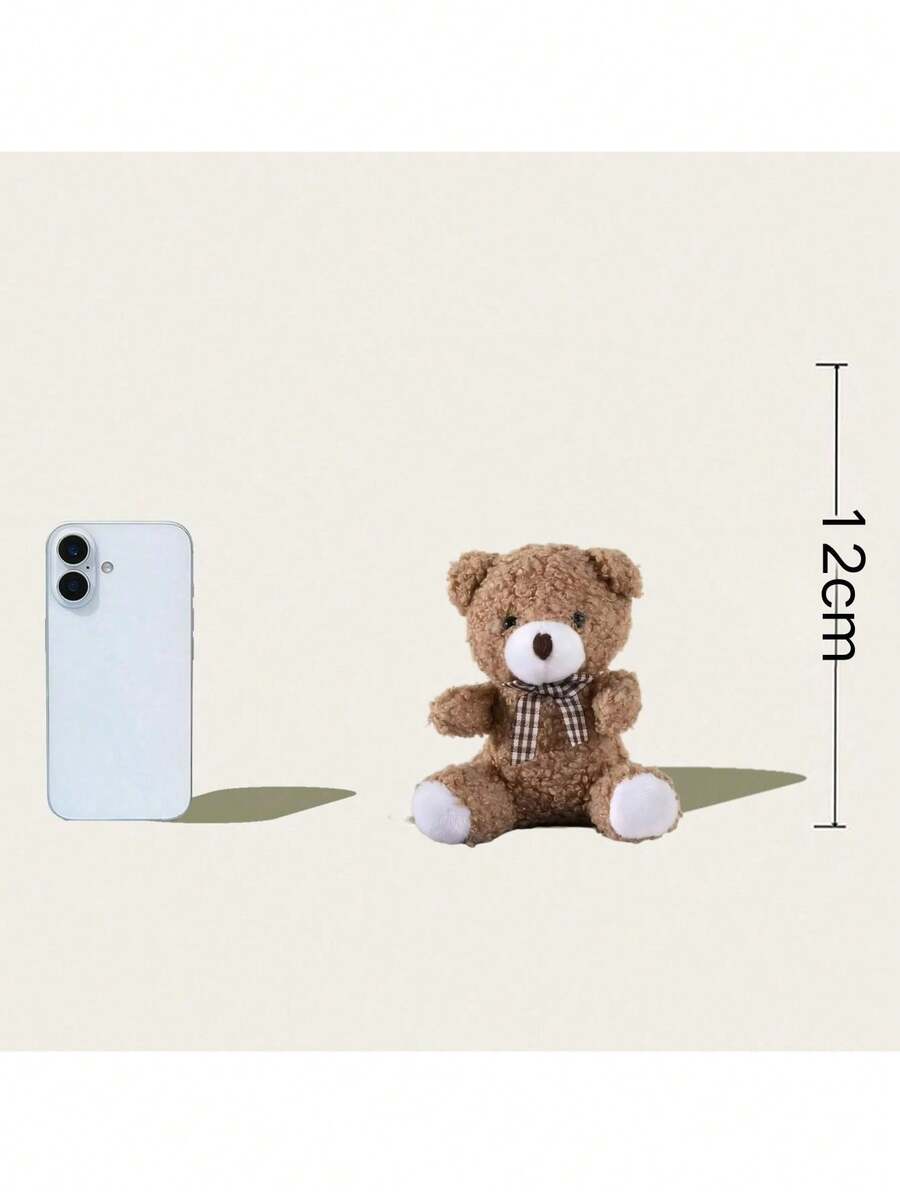 Cute Teddy Bear Plush Pendant Doll for Valentines and Holiday Decoration