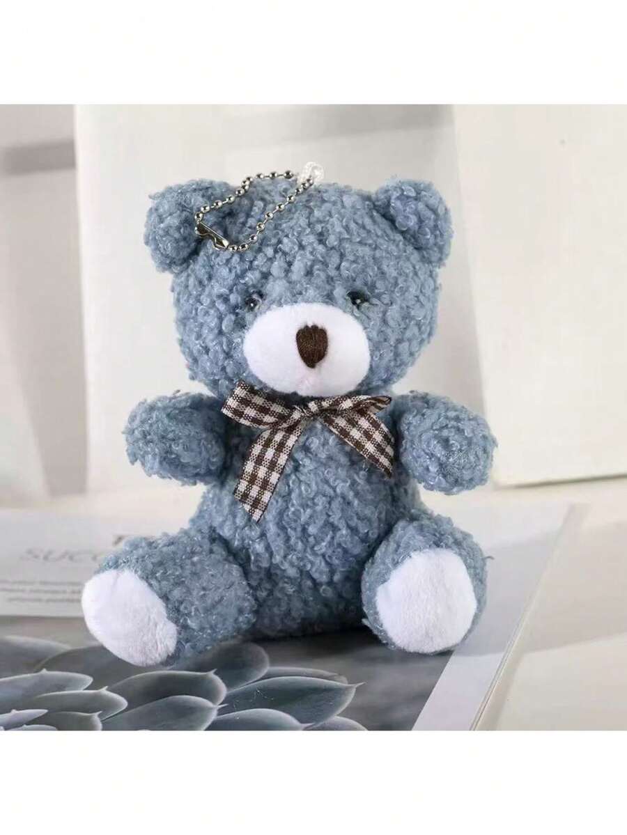 Cute Teddy Bear Plush Pendant Doll for Valentines and Holiday Decoration
