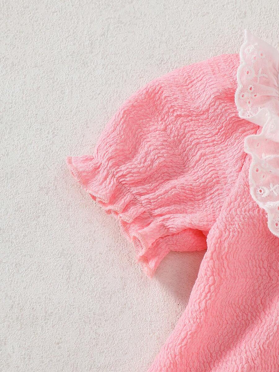 Newborn Pink Bow Dress & Headband Set - Sweet Princess Style Outfit