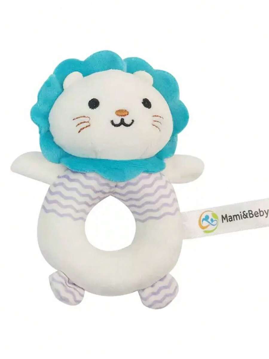 Baby Animal Rattle Teether Toy Cute Cartoon Sensory Teething Toy for Infants