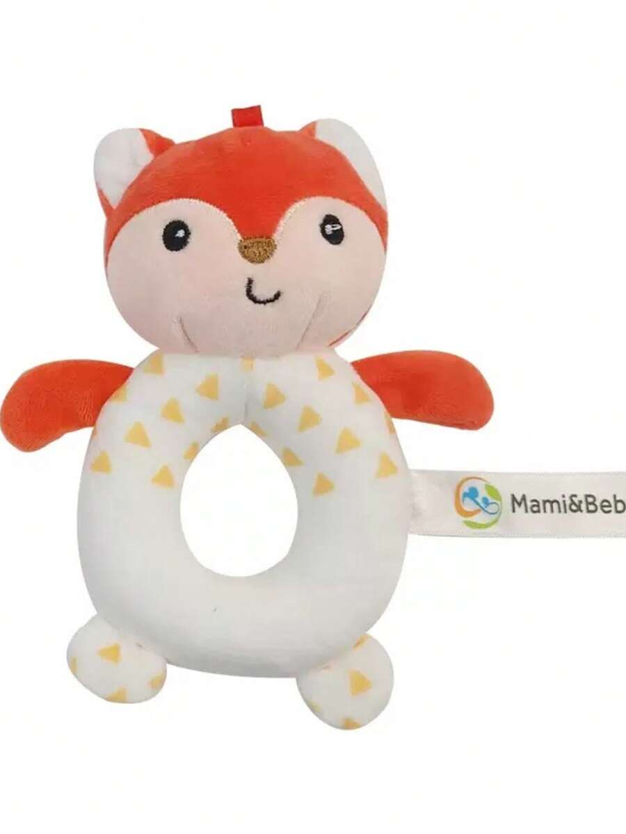 Baby Animal Rattle Teether Toy Cute Cartoon Sensory Teething Toy for Infants