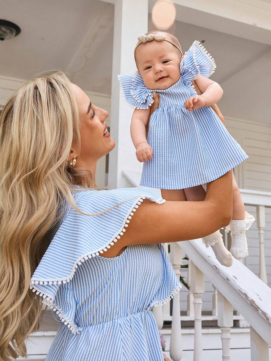 Baby Red Ruffle Waist Dress for Cute Elegant Summer Wear