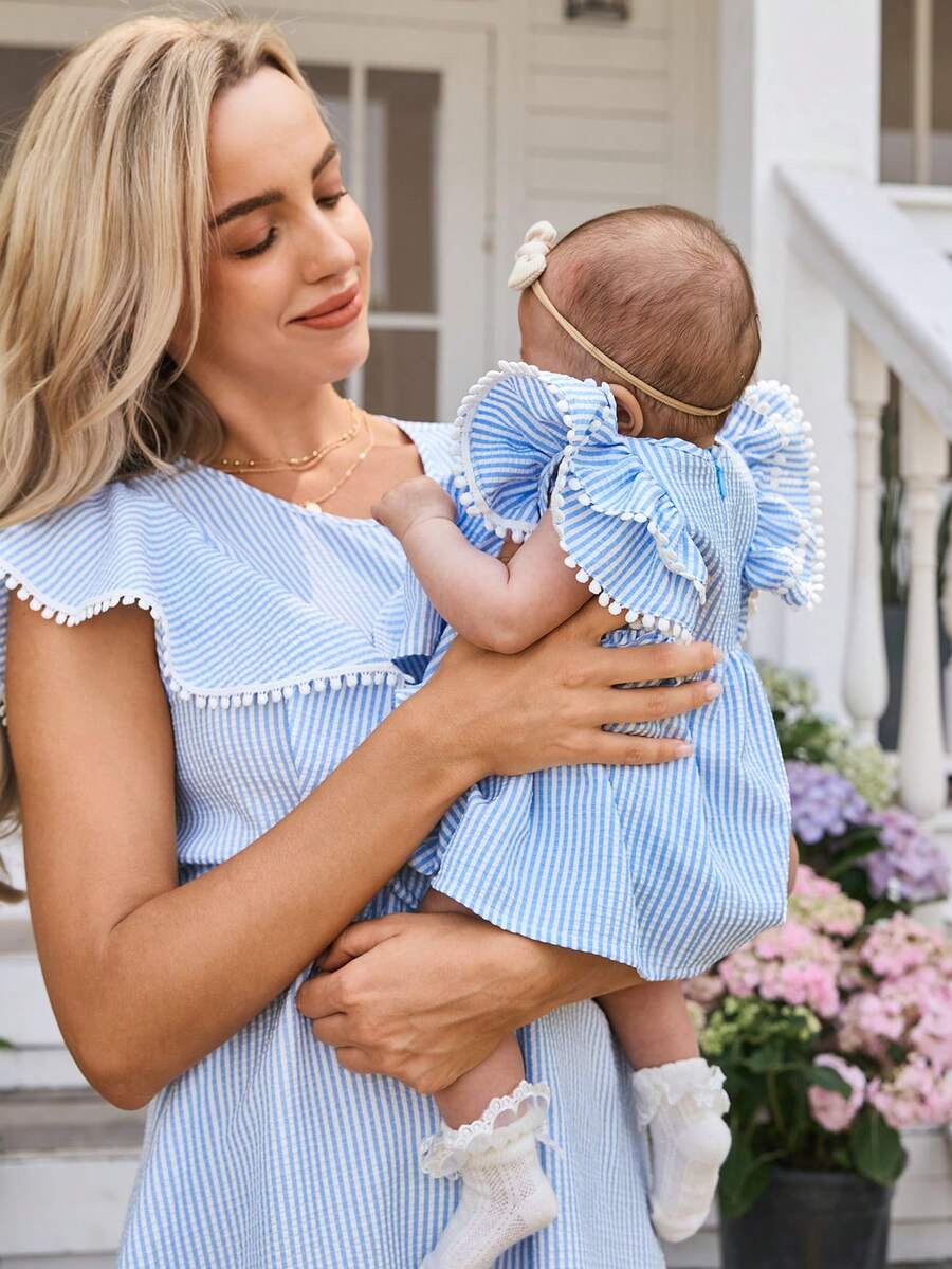 Baby Red Ruffle Waist Dress for Cute Elegant Summer Wear