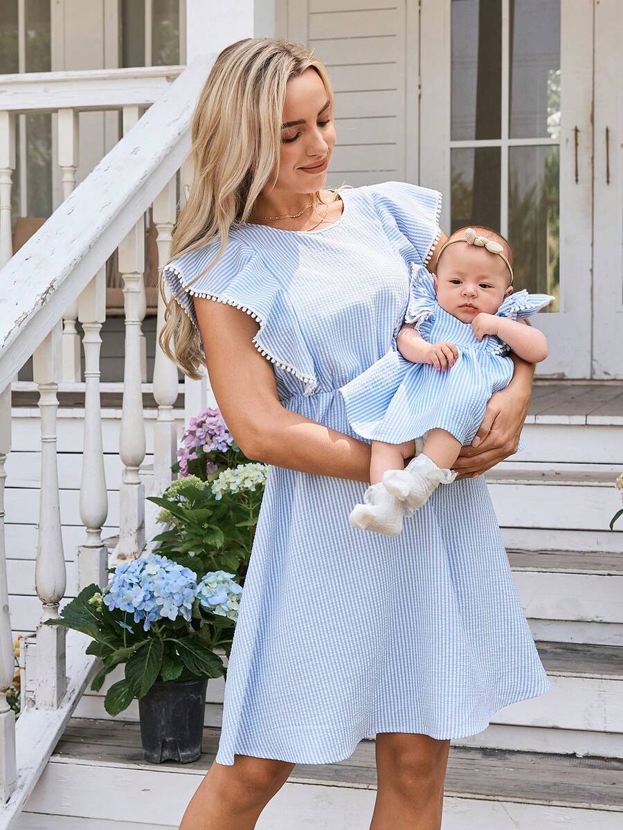 Baby Red Ruffle Waist Dress for Cute Elegant Summer Wear