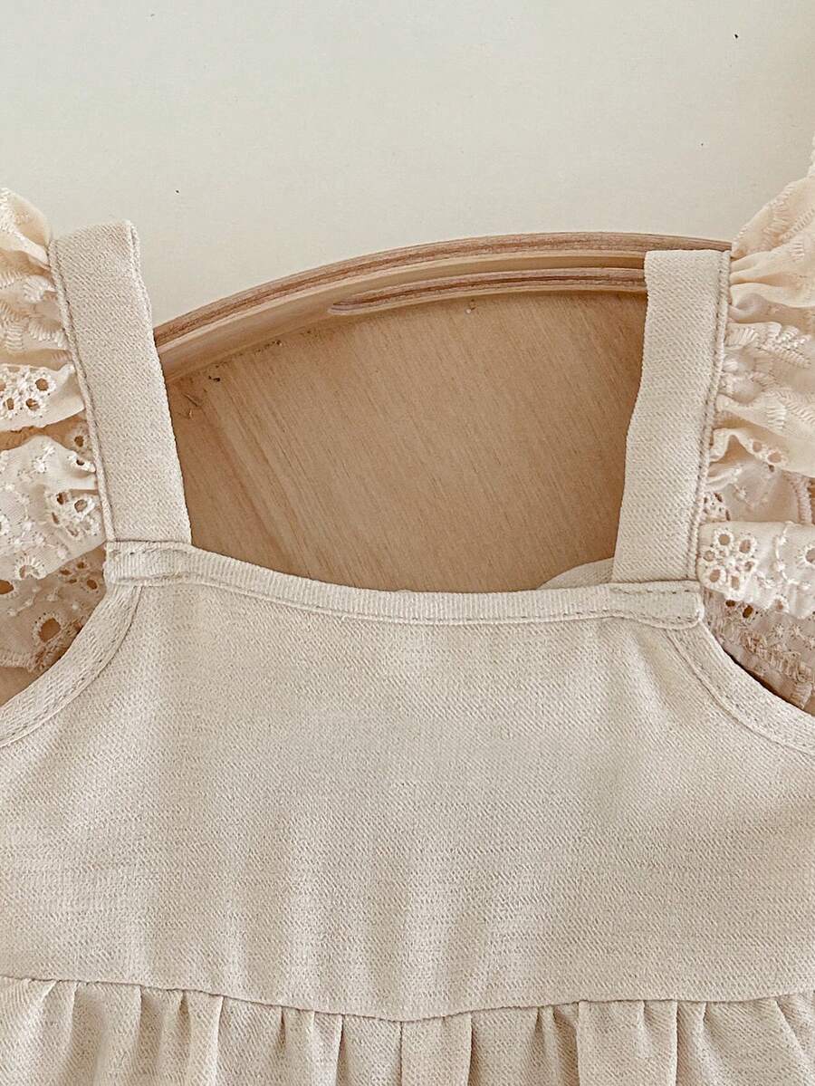 Baby Bow Tie Cap Sleeve Romper for Cute Summer Daily Wear and Outings