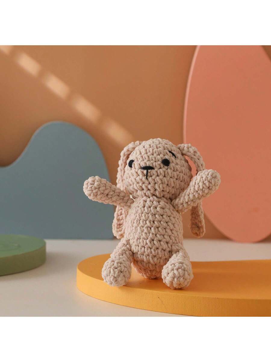 Handmade Woven Baby Rattle Toys Animal Shaped Interactive Gift Set