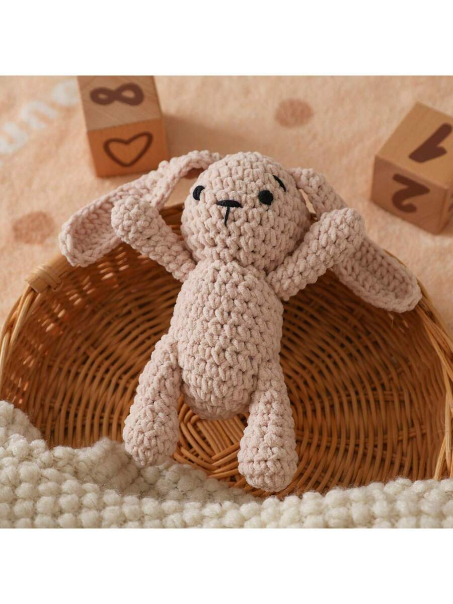 Handmade Woven Baby Rattle Toys Animal Shaped Interactive Gift Set