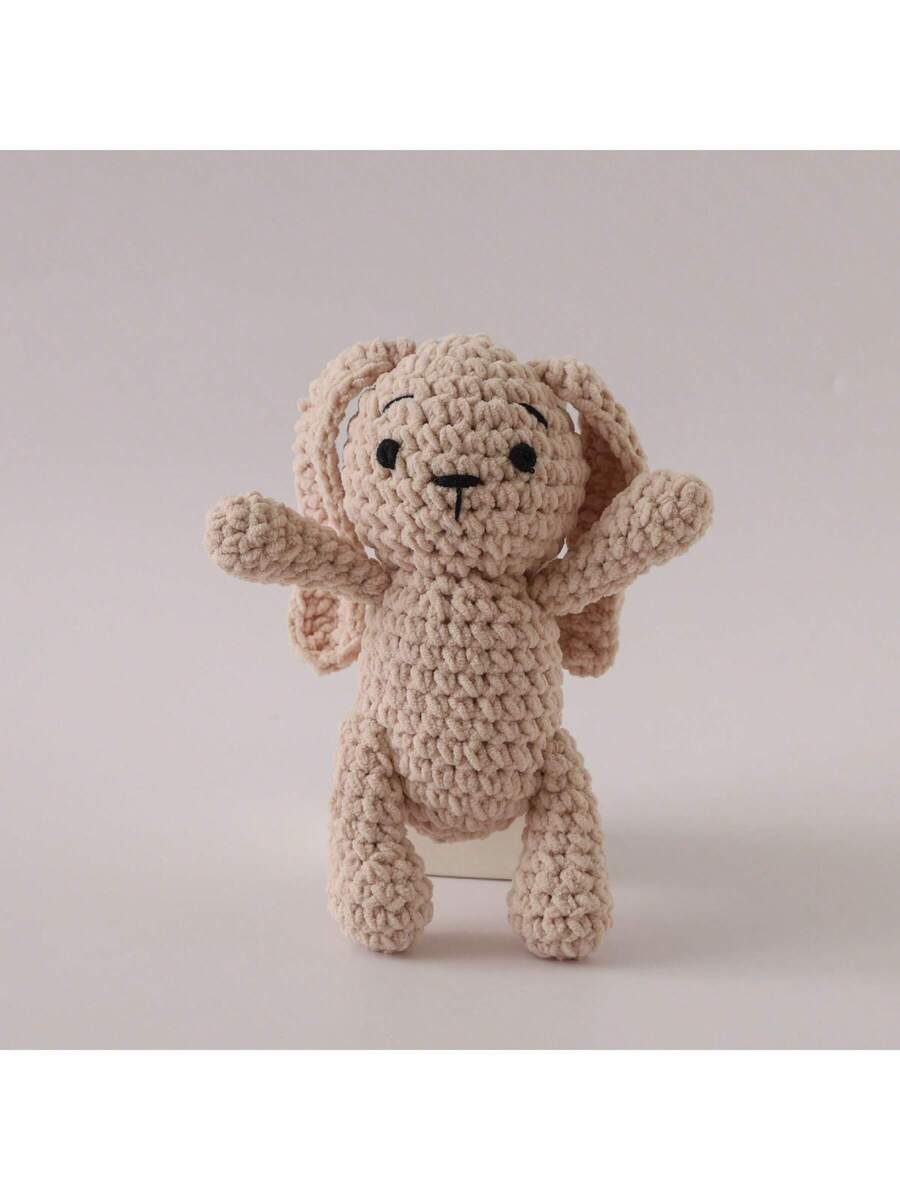 Handmade Woven Baby Rattle Toys Animal Shaped Interactive Gift Set