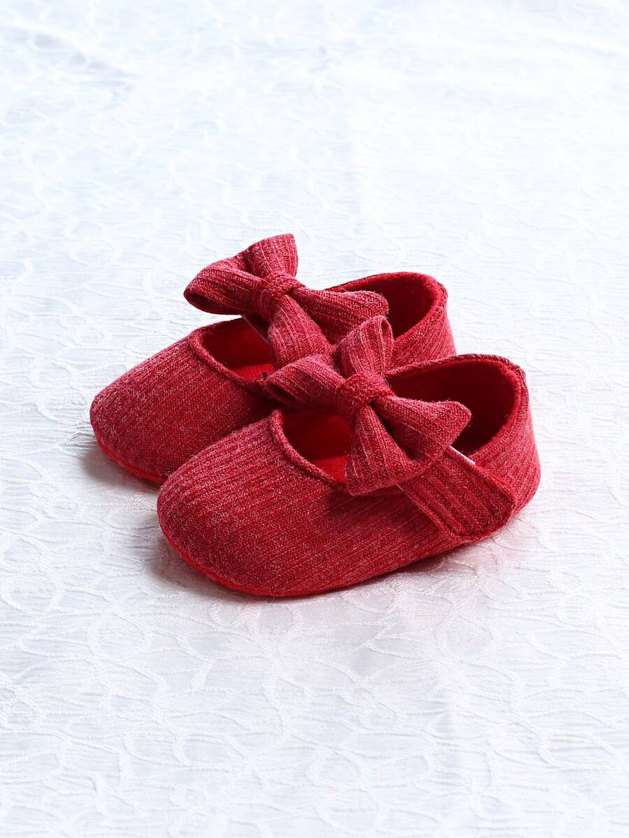 Cozy Woolen Cloth Princess Shoes for Girls - Cute Strap Design Soft Sole Autumn Shoes